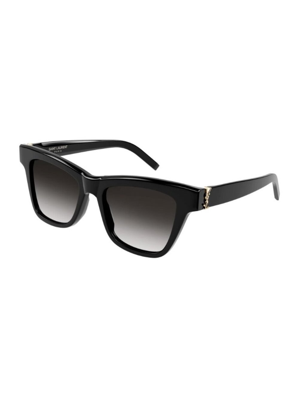 New Saint Laurent Women's Sunglasses Black Butterfly Grey Lens Acetate Frame